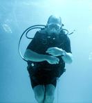 Phil--Grand Cayman helmet dive