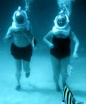 Frank & Jackie--helmet dive in Grand Cayman