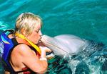 Dianne--dolphin swim in Mexico