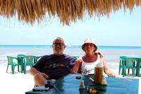 Jim & Dianne @ Alberto's Beach Bar Restaurant in Cozumel
