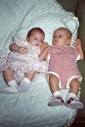 1956 - Jennifer @ 3 months & Jimmie @ 4 months.jpg