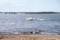 1959 (June) - Chuck's boat @ Hula Lake.jpg