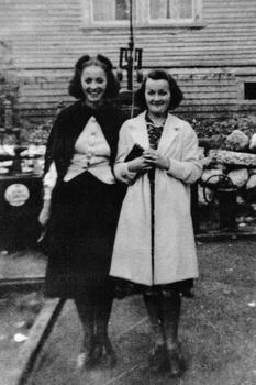 Jeanette Pelletier and Mona Worthman - 5 Sept 1938