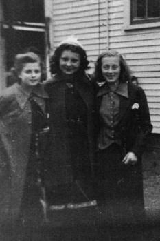 Rita Cyr, Rina Hebert, Mayrilda Charette - 5 Sept 1938