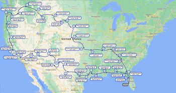2021 RV Travel Map w:labels